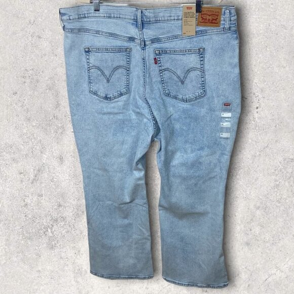 NWT Levis High Rise Cropped Flare Light Wash Jeans Size 20 New With Tags Denim - Picture 4 of 15